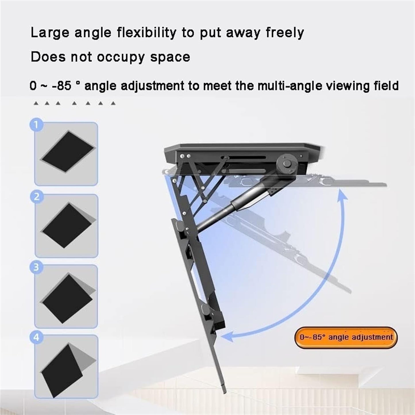 Motorized TV Lift Stand - Smart, Safe, and Stylish!