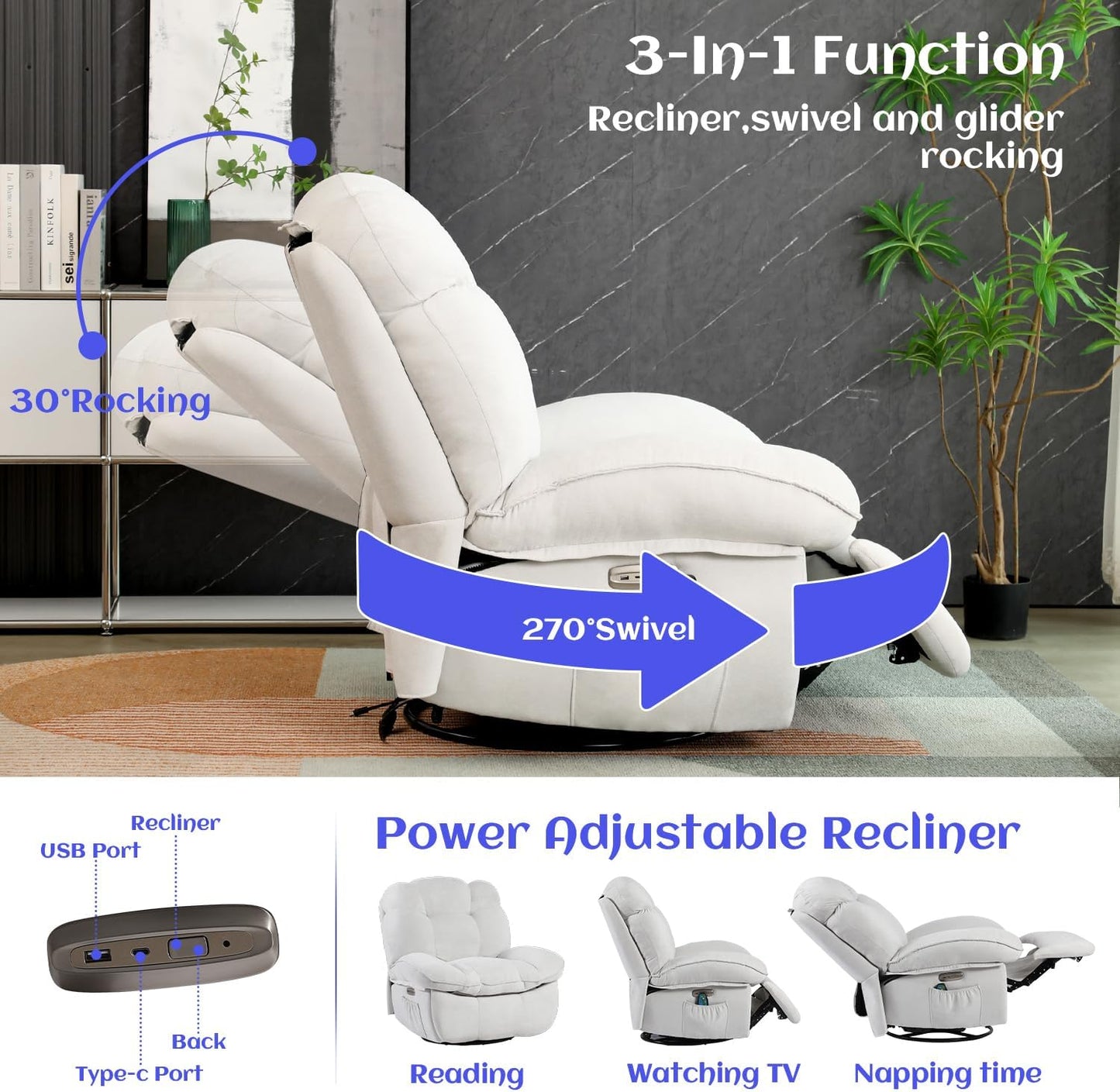 ComfortWave Luxury Recliner Chair