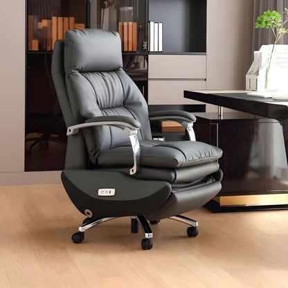 Luxury Silver Ergonomic Executive Chair